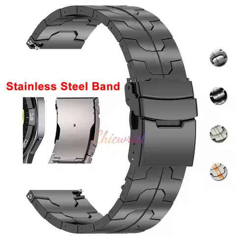 22mm Metal Strap For Huawei Watch GT4 46mm Stainless Steel Band Business Bracelet For Huawei Watch G