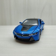 Box Boxed 1: 32~BMW BMW i8 Blue Alloy Model Car Sound Light Toy Children Gift Collection