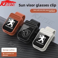 Peugeot Car Glasses Storage Clip Sun Visor Sunglasses Holder & Receipt Organizer For Peugeot 308 206