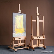 Customer FavoriteWooden Art Easel Stand With Wheels - Adjustable Folding Display Easel for Drawing, 