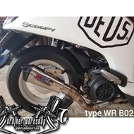 Free Racing model WRC exhaust type WR B02 short Scoopy beat