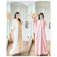 White Arabian Kaftan 4 / Pink Arabian Kaftan / Saudi Abaya / Saudia Abaya / Saudi Kaftan / Arabic Ab