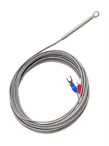 5mm Hole Washer Temperature Sensor PT100 K J Type Thermocouple 1m 2m 3m 4m 5m Cable Wire Industrial 