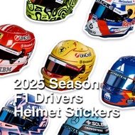 F1 BIG Helmet Stickers Formula 1 - Leclerc, Sainz, Hamilton, Norris, Verstappen, ETC. [Downforce Stu