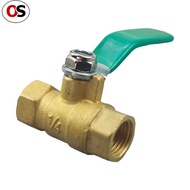 OS 1/4" BSP Female Thread I-Port Two Way Brass Ball Valve Connector Adapter For Water Oil Air Gas fo