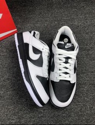 全新現貨Nike Dunk “Reverse Panda” 反轉熊貓 皮革 復古 低幫 板鞋 男女同款 白黑