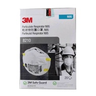 Face Mask 3M 8210 N95 Disposable PARTICULATE RESPIRATOR 1box 20pcs 3 Face Mask Anti Haze Mask  20 ke