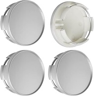 TMS 2.5Inch 63MM Wheel Center Caps for Dodge RAM 1500 Rim Hub Caps 6KF18TRMAA, Pack of 4 (Silver, Ou