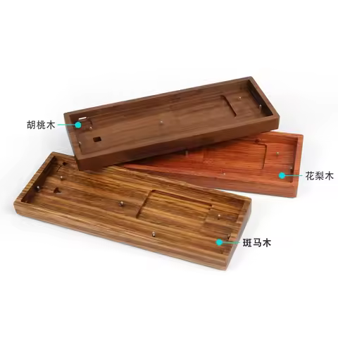 GH60 Walnut Wood Wooden keyboard Case For 60% 61 64 Mechanical Keyboard Wooting60