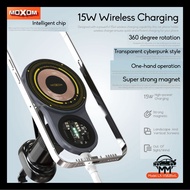 MOXOM VS828WL 15W WIRELESS CHARGING CYBERPUNK CAR AIRCON VENT PHONE HOLDER MAGNETIC MAGSAFE INTELLIG