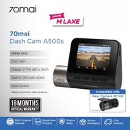 70mai<A500S+Rc06>Dash Cam Pro Plus Rear Camera Build-in GPS Sony IMX335 Sensor 140" FOV 3"