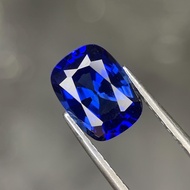 3.2 Ctw Lab Grown Blue Sapphire (Czochralski) Cushion Cut 9.8 x 7.3 (mm)