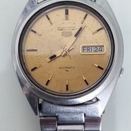 Jam tangan SEIKO 5 / 7009-3040 daydate yellow dial/1990