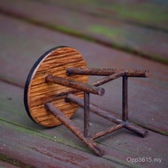 Ornaments Chair Antique Model Wholesale Miniature Solid Wood Lying Furniture Mini Record Record Reco