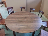 Folding round table table solid wood table round table round table table solid wood folding round table large round table home