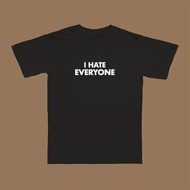 90s Harajuku I Hate Everyone Lettering T Shirt Womens Y2k Gothic Summer T Shirt Streetwear White T S