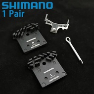 Shimano ผ้าเบรก J02A ซินครีบระบายความร้อนน้ำแข็งแผ่นดิสก์เบรคผ้าเบรก S SLX Deore เอ็กซ์ทีเอ็กซ์ทีอาร์ M6000 M7000 M8000จักรยาน M9000จานดิสก์เบรค