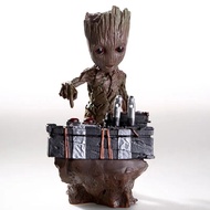 The Avengers Marvel Groot Little Tree Man Anime Movie Character Modeling Figure Movable Joint Model