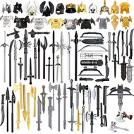 79pcs Medieval Ancient Roman Viking Greece Egypt Military Figure Helmet Mask Armor Weapon Set, Build