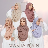 MOOTIARA Instant Shawl Warda Klasik Printed &amp; Plain Instant Shawl