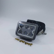 SPOT LIGHT 4 1/2" RECT 10V - 80V (GREEN / WHITE)