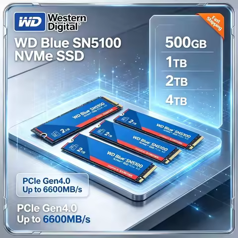 WD Blue SN5100 Western Digital M.2 2280 High Speed Gaming NVMe SSD PCIe4.0 500GB 1TB 2TB Ideal Drive