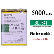 Realme 8 4G RMX3085 BLP841 Realme8 5G RMX3241 5000mAh Battery BLP851 RMX 3085 3241 Bateri blp803