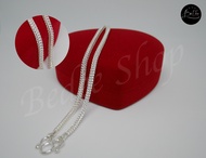 สร้อยคอเงินแท้ลายสี่เสา สร้อยผู้หญิง สร้อยผู้ชาย (หนา 3 มิล.) BedeeSilver BedeeShop รุ่น BD-NL-01203