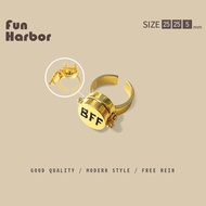 SpongeBob BFF Ring / Upgraded Rotatable Feature / Best Friends Ring / SpongeBob Ring / Open Adjustab