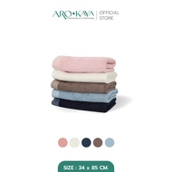 Arokaya Bamboo Towel 100% ผ้าขนหนูใยไผ่ ผ้าเช็ดผม ซับน้ำดี แห้งไว ไม่มีกลิ่นอับ ผืนเล็ก ขนาด 34x85 c