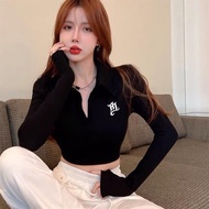 BEAUTIFUL LONG SLEEVE COLLAR T-SHIRT M2213