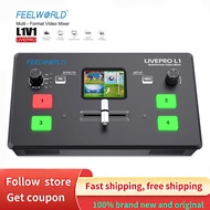 FEELWORLD LIVEPRO L1 V1 Multi Camera Video Mixer Switcher 2 Inch LCD Display 4 x HDMI Inputs USB 3.0
