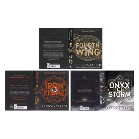 1 book Fourth Wing, onyx storm, iron flame, a novel Paperback English Book