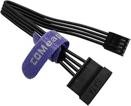 (2-Pack) COMeap 3.5" Floppy Drive FDD 4 Pin to SATA Hard Drive Power Adapter Cable 7.3-inch(18.5cm)