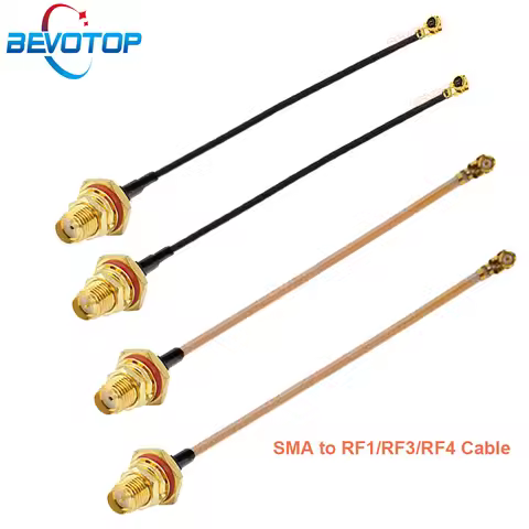 10PCS/lot IPX MHF RF1/3/4 Female to Waterproof RP/SMA Female Bulkhead RF0.81/1.13/RG178 Cable 3g 4g 