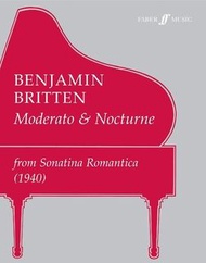 🎵📖 布瑞頓 Benjamin Britten Moderato &amp; Nocturne: From Sonatina Romantica (1940) 鋼琴書