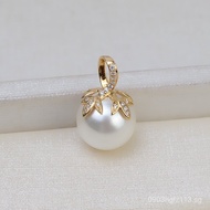 Leaf Pendant12-1414K Personality1889Concealer Head Wrap au585Pendant diy Empty Pearl Gold Accessorie