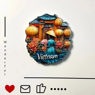 Vietnam，Hoi An，Ancient Town，3D Stereoscopic，Tourism Souvenirs，Douli, Lantern，Decoration Home，Refrige