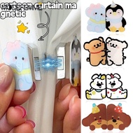 Multi-functional Curtain Magnet Clips - Striped Dog Magnet Fasteners - Detachable Window Curtain Clo