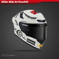 Pecco 63 Helmet Sticker Set
