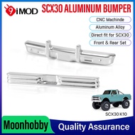 9IMOD SCX30 Front Rear Bumper Set Axial SCX30 K10 Aluminum Chrome RC Crawler