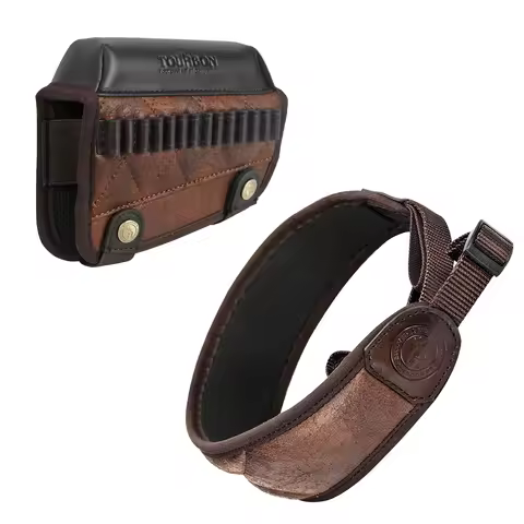 Tourbon Hunting Rimfire Rifle .22 LR /17 HMR Cartridges Bullet Holder Gun Cheek Rest Riser Gun Sling