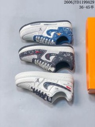 耐克板鞋 Nike Air Force 1 x LV 丹寧