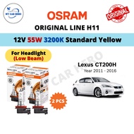 OSRAM Original Line H11 Halogen Headlamp Bulb (2pcs) 12V 55W Mentol Depan for Lexus CT200H (Year 201