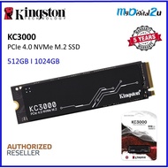 Kingston KC3000 PCIe 4.0 NVMe M.2 SSD 512GB/1024GB SSD