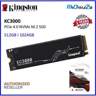 Kingston KC3000 PCIe 4.0 NVMe M.2 SSD 512GB/1024GB/2048GB SSD