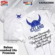 ICELAND VODKA V1 DISTRO T-SHIRT / ICELAND VODKA COMBED 24S UNISEX PREMIUM LOGO T-SHIRT