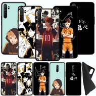 OPPO Realme C3 C2 6 5 5I 5S 3 Pro 2 A5 Q XT XT Soft Cover Black Phone Case Anime Haikyuu Attacks vol