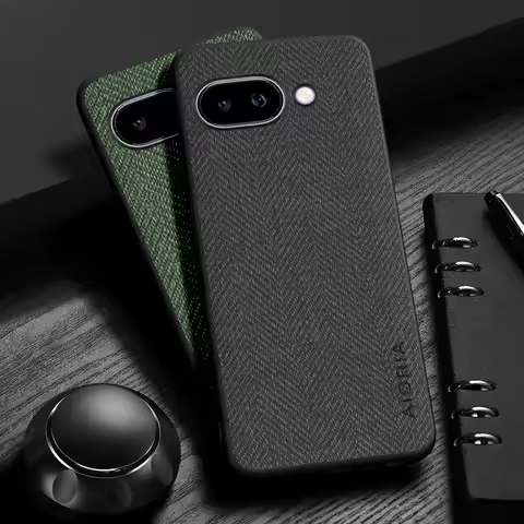 Case for Google Pixel 9A Design Simple, Lightweight, Durable Leather wood grain cover for Google Pix