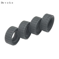 [Devoko] RC Rubber Tyre Set RC Car Wheel Tires 1:18 Replacement Assembly Car Parts Rubber Tires for 